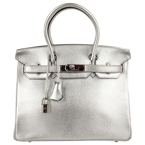 hermes bag silver